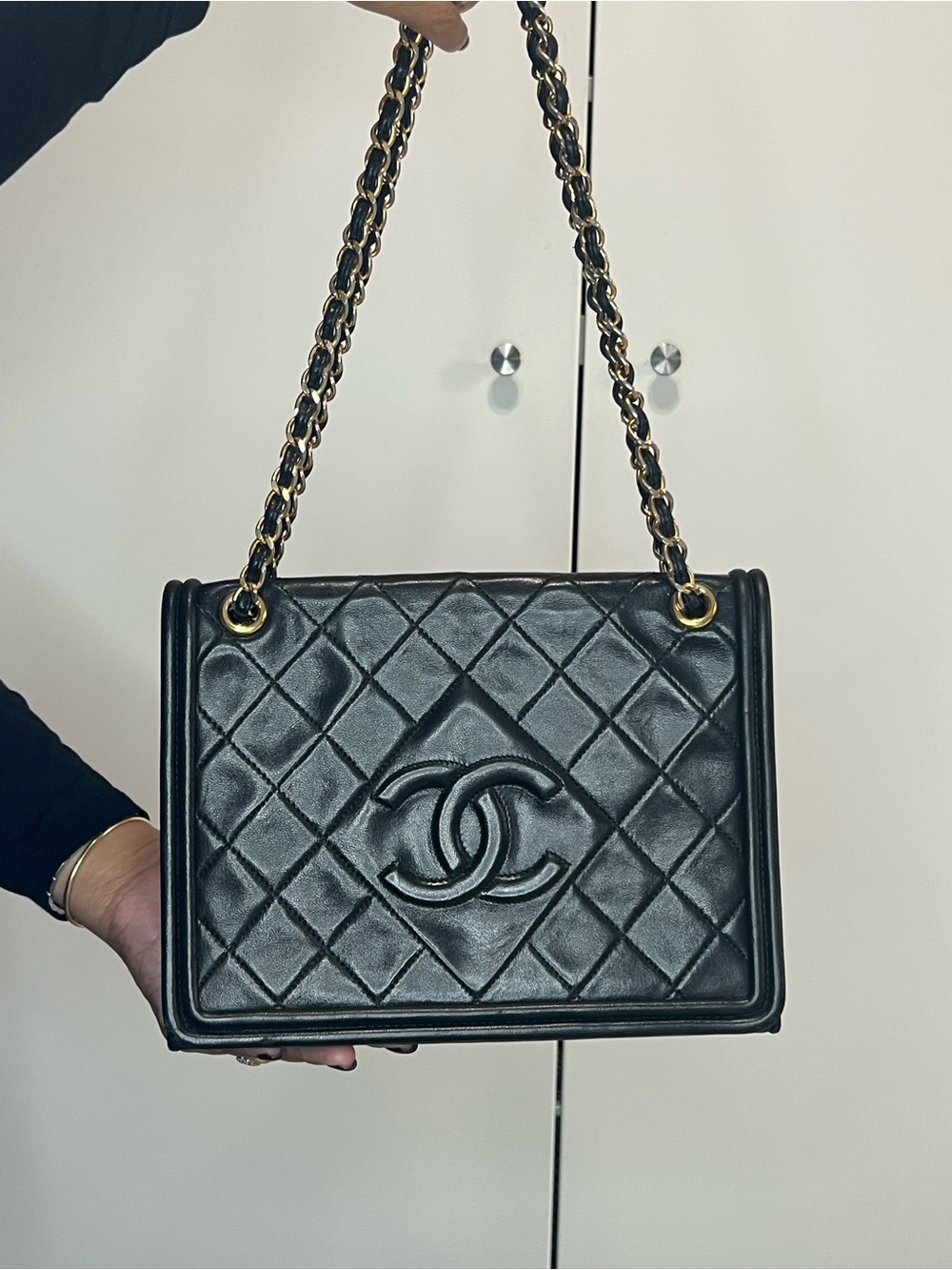 Chanel Gold Chain Matelasse Lambskin Shoulder Bag - Picture 2 of 16